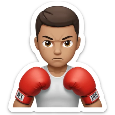 boxing champion sticker