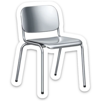 danish design metal chair sticker