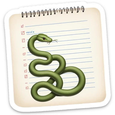 long curling to-do list paper winding like a snake with many small checkboxes fading into distance sticker