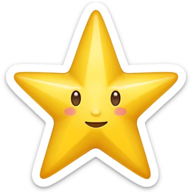 yellow star emoji sticker