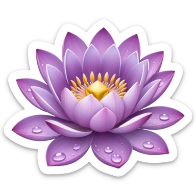 Lilac lotus sticker