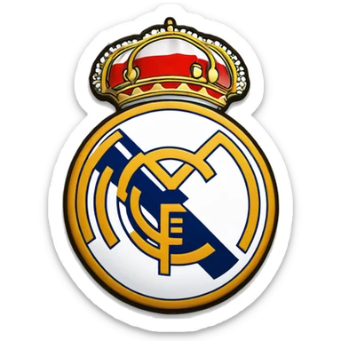 Real madrid logo sticker