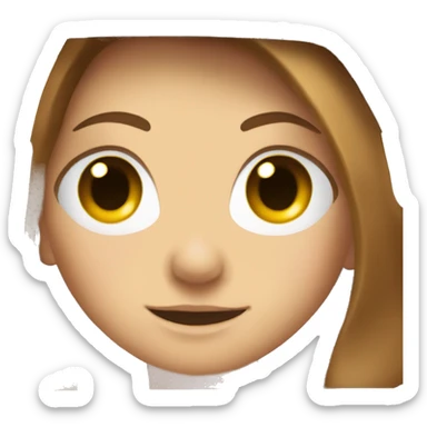 Outside of a white Subaru XV with a brown haired white girl inside the window sticker