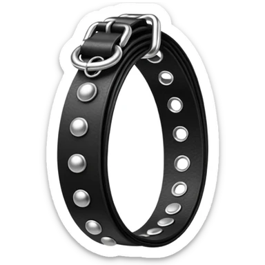 Fais un emoji avec 2 ceinture mal superposés dans le style un peu gothique sticker