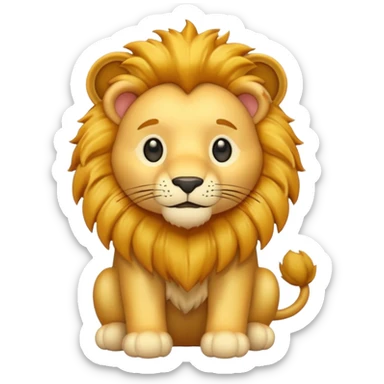 Toy Animal lion  sticker
