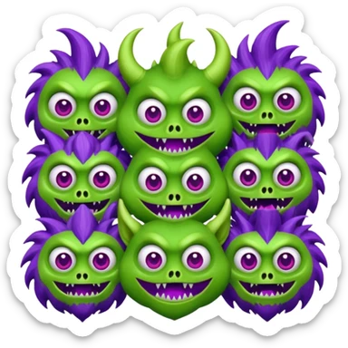 Horror and funny  sticker