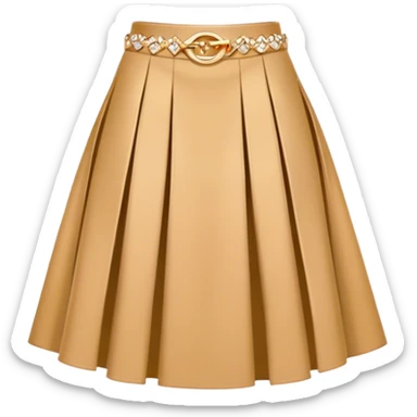 luxury miu miu gold skirt high quality  sticker
