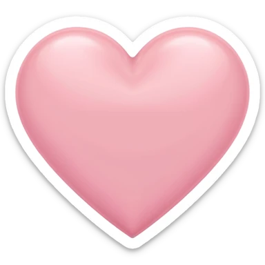 Pastel pink heart sticker