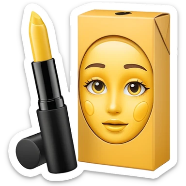 yellow makeup concealer packaging sticker