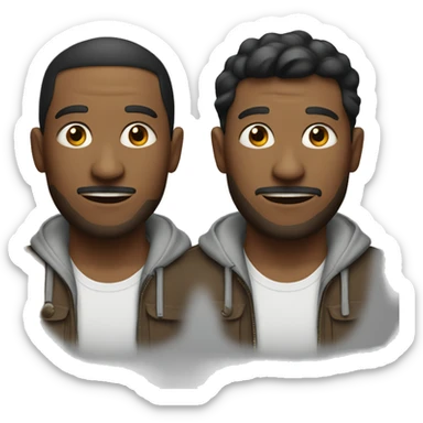 2 thieves wearing identical clothes sticker