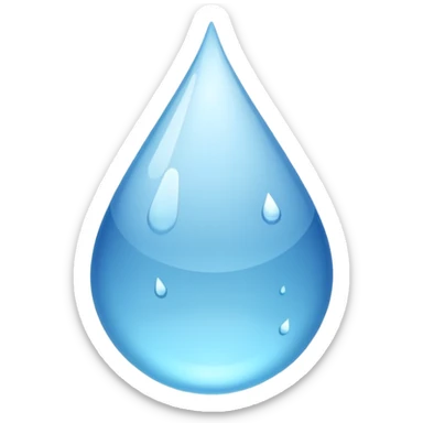 Water bottle emoji copy and paste sticker