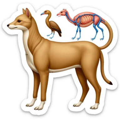 Animal anatomy sticker