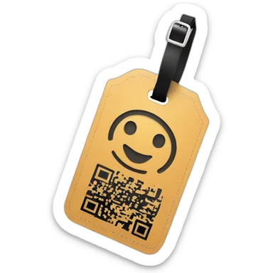 Luggage paper tag qrcode sticker