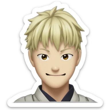 Toji zenin from jujutsu kaisen sticker