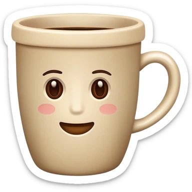 Coffee beige cup  sticker