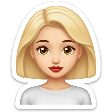 Girl flirting sticker