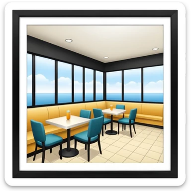 healthy restaurant from outside sticker