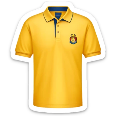 A yellow polo shirt school uniform sticker