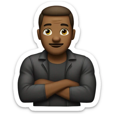 Man Gesturing No
A man with arms crossed forming an ‘X’ to indicate ‘Team X". 
I want it pur sticker