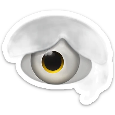 Chat avec des grand yeux rond sticker