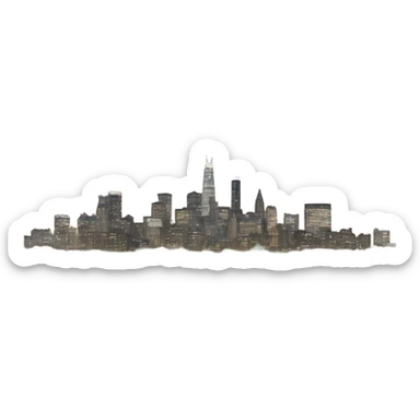 Skyline sticker