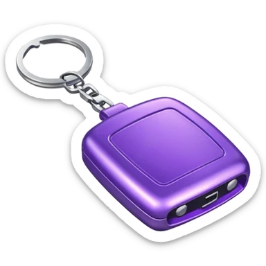 Purple car key sticker