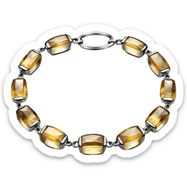 8000x8000bpixels, 7k quailty, isolated, rendering, transparent background, clean smooth thin lines  ultra realistic, highly valued for its stunning appearance and unique characteristics. Platinum Rutilated Quartz braclet sticker