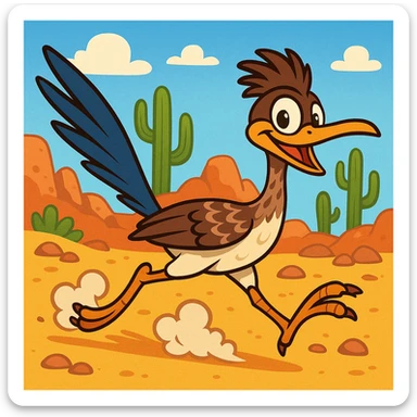 Roadrunner sticker
