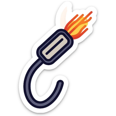 optical fiber cable with glowing light transmission sticker