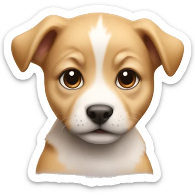 elon musk as a puppie sticker