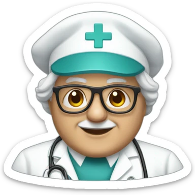 danny devito as nurse sticker