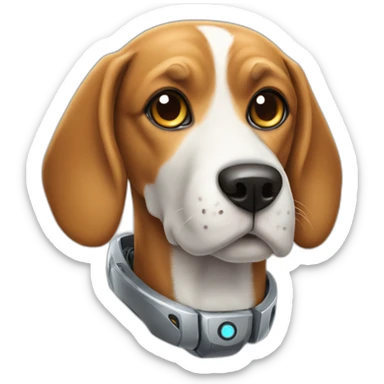 Robotic Beagle Dog sticker