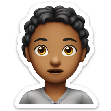 Burnett girl annoyed sticker