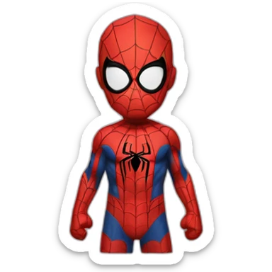 shirtless spiderman sticker