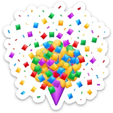 Confetti exploded  sticker