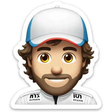 Fernando Alonso formula 1 driver sticker