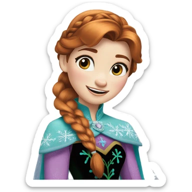 Princess Anna frozen sticker