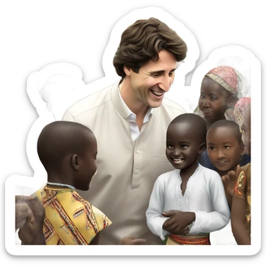 Justin Trudeau Africa sticker