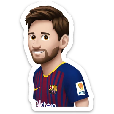 Messi Barcelone chut sticker