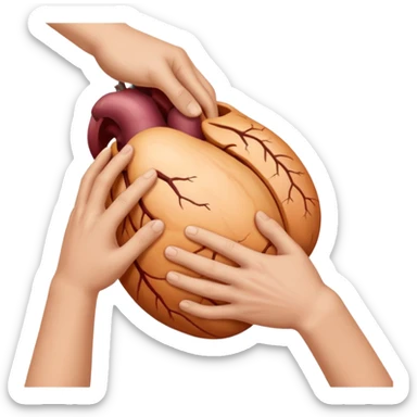 Palm in the stomach sticker