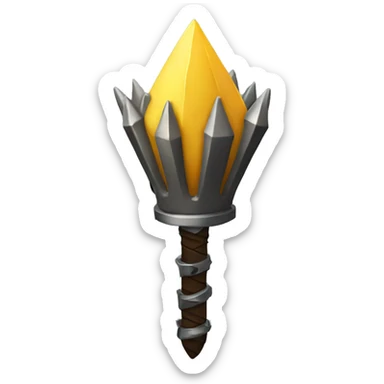 spiked mace sticker