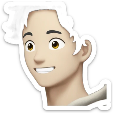 Asta de Black Clover feliz sticker