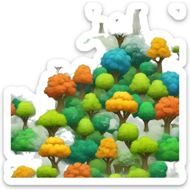 Forest full of color sticker