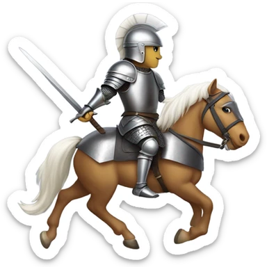 Clash royale prince on small horse sticker
