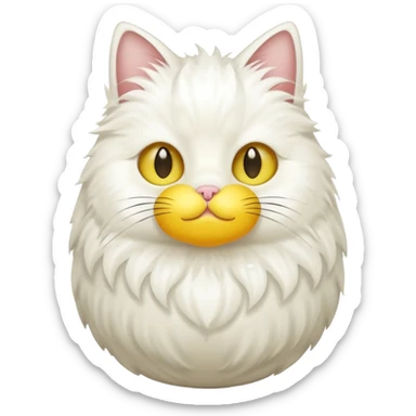 cat with egg costume sticker