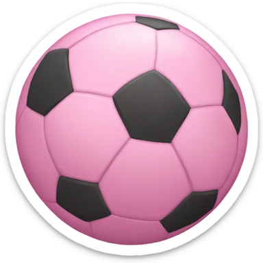 Pink football  sticker