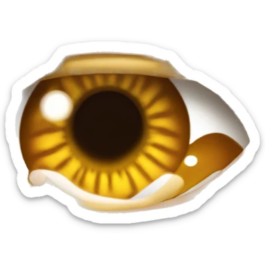 Niña morena de ojos color miel con cabello ondulado café y ojo grandes sticker