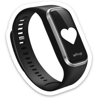 a whoop fitness band in the style of an ios emoji  sticker