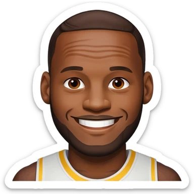 Lebron James smiling sticker