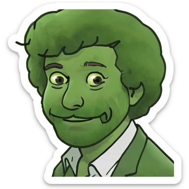 bob ross sticker